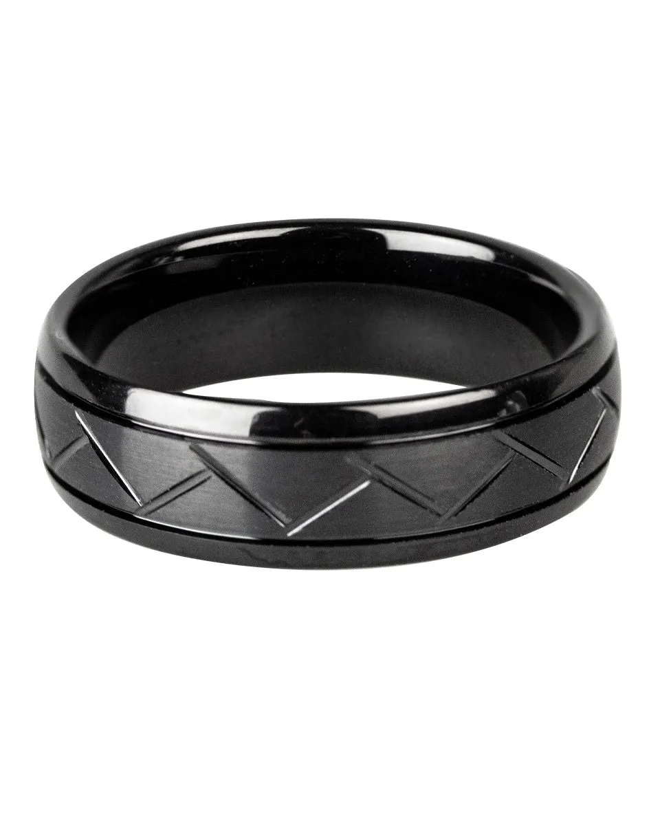 FINE LINES TUNGSTEN RING