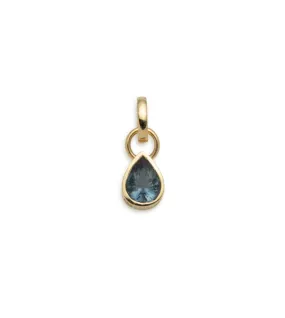 Forever & Always a Pair - Love : 1.75 ct Gemstone Pear Pendant with Annex Link