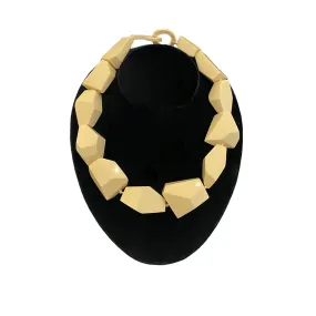 French Ivory Faceted Bead Necklace