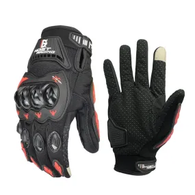 GHOST RACING GR-ST04 Motorcycle Gloves Anti-Fall Full Finger Riding Touch Gloves, Size: XXL(Red)