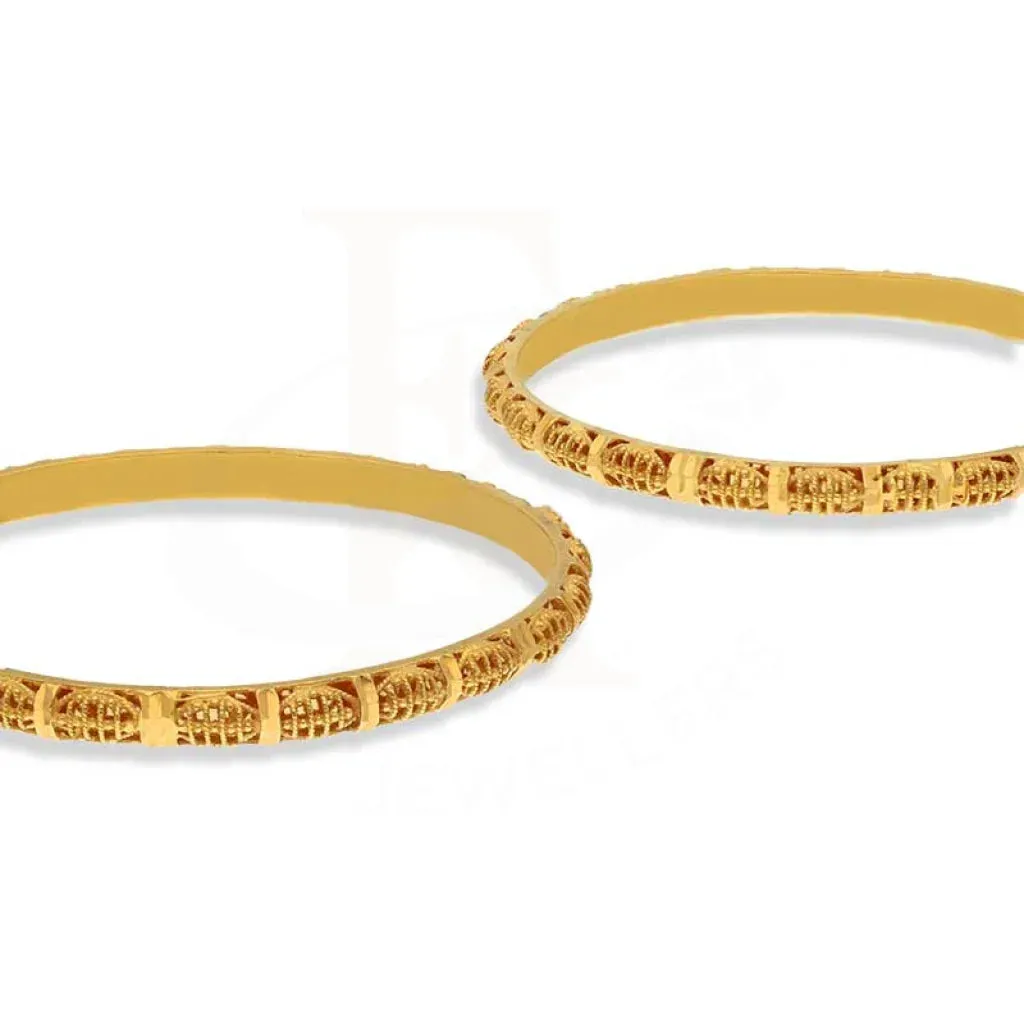 Gold Baby Bangles in 21KT - FKJBNG21K1944