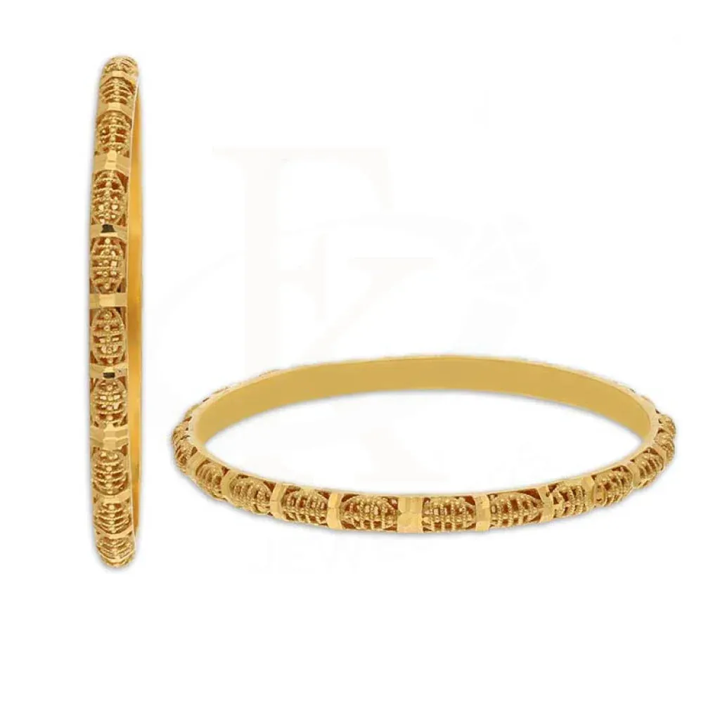 Gold Baby Bangles in 21KT - FKJBNG21K1944