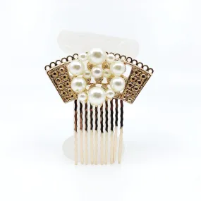 Gold Fan Hair Comb