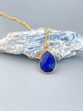 Gold Lapis Necklace