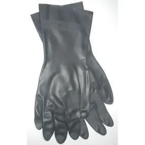 Granet 2003 Black Synthetic Latex Gloves Flock Lined Size 7 1/2-8 Reusable