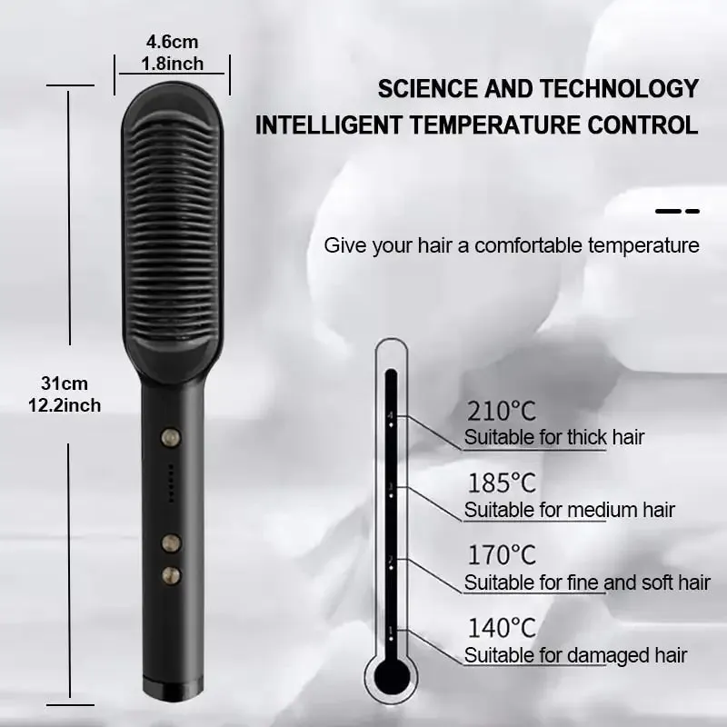 Hair Straightener Styling Comb Set