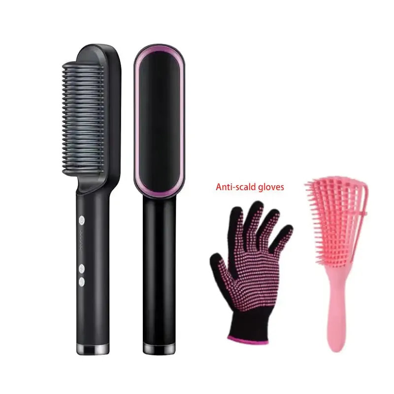 Hair Straightener Styling Comb Set