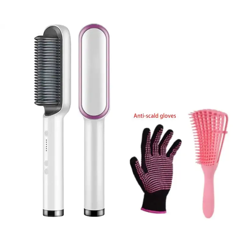 Hair Straightener Styling Comb Set