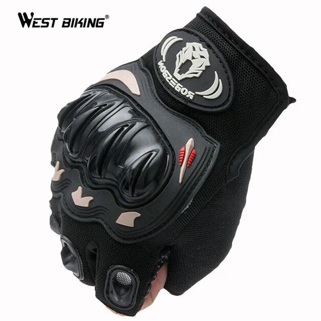 Half Finger Bicycle Gloves With Knuckle Protection