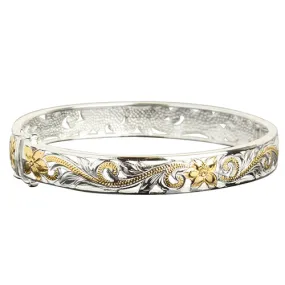 Hawaiian Jewelry Scroll See Through Open Bangle