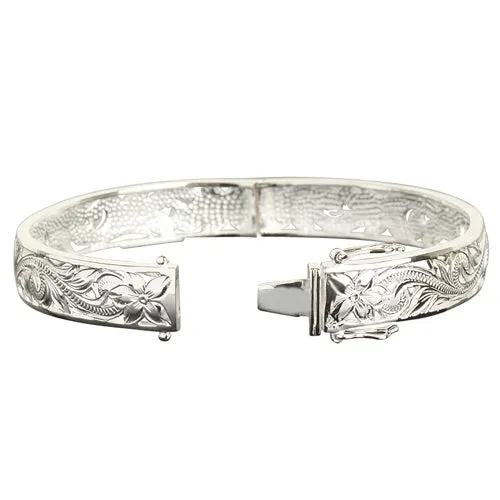 Hawaiian Jewelry Scroll See Through Open Bangle