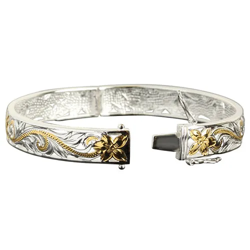 Hawaiian Jewelry Scroll See Through Open Bangle