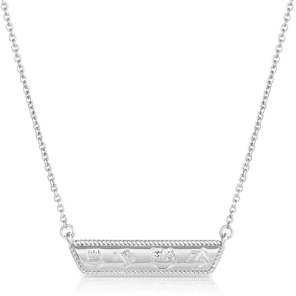 High Noon Cobblestone Bar Necklace