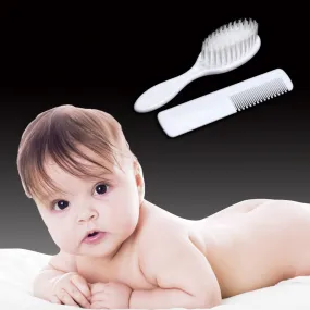 High Quality ABS Newborn Baby Hair Brush Soft Infant Comb 2pcs/Set Head Scalp Massager Tool Set Baby Kids Hair Care