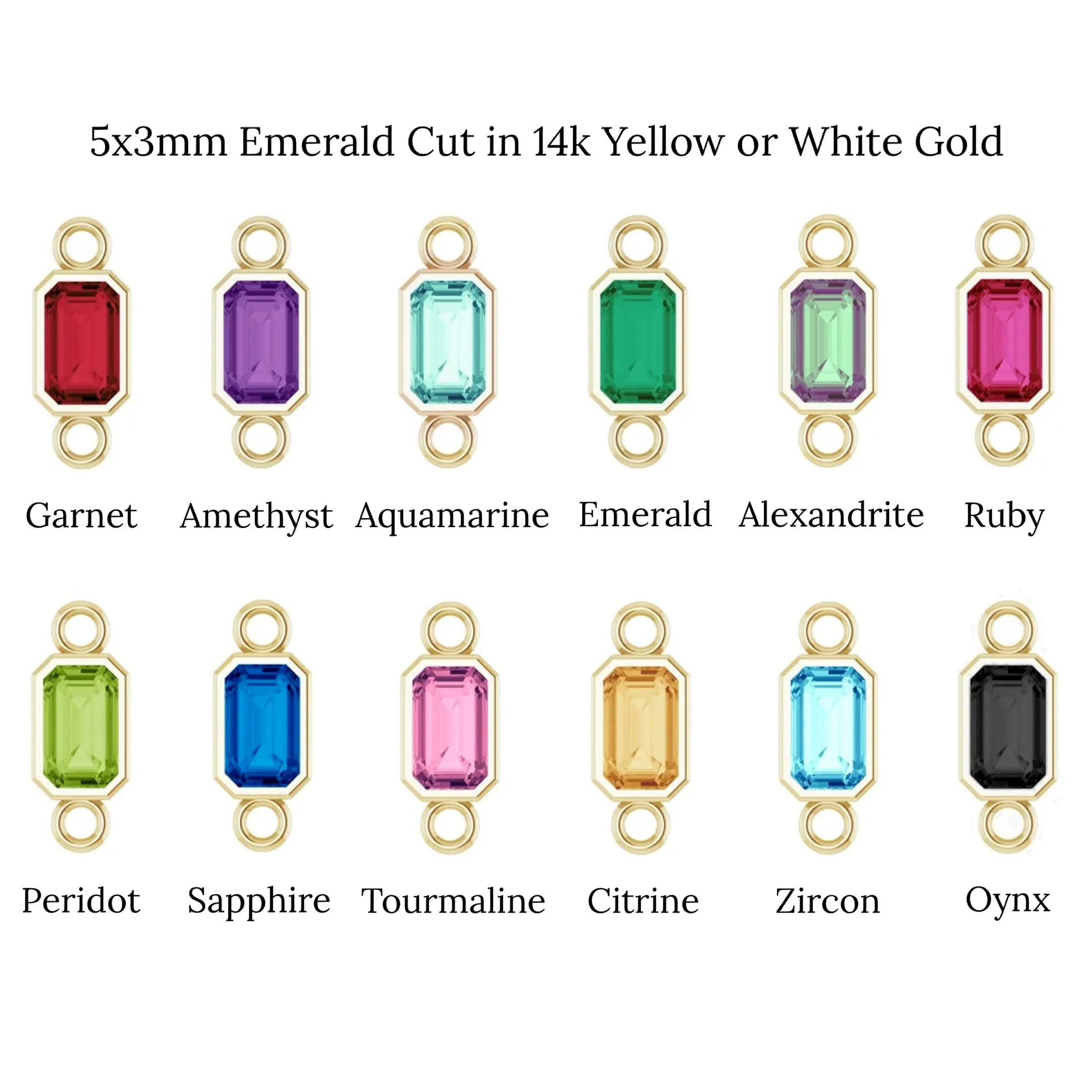 Infinity Jewelry - Emerald Cut Add-on