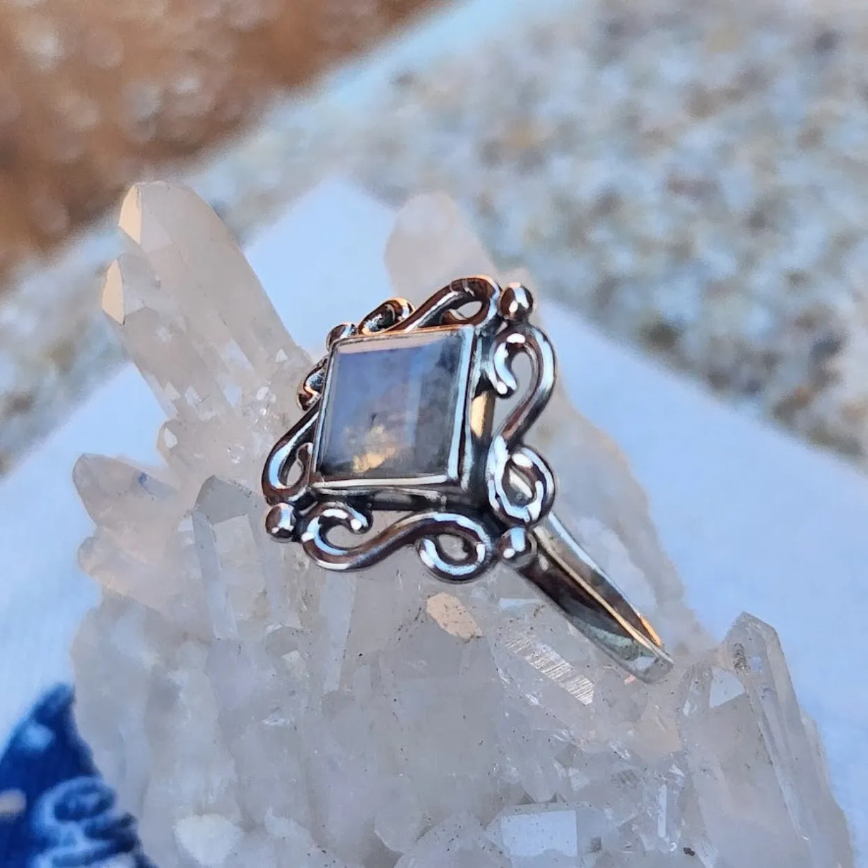 INFINITY MOONSTONE - 925 RING