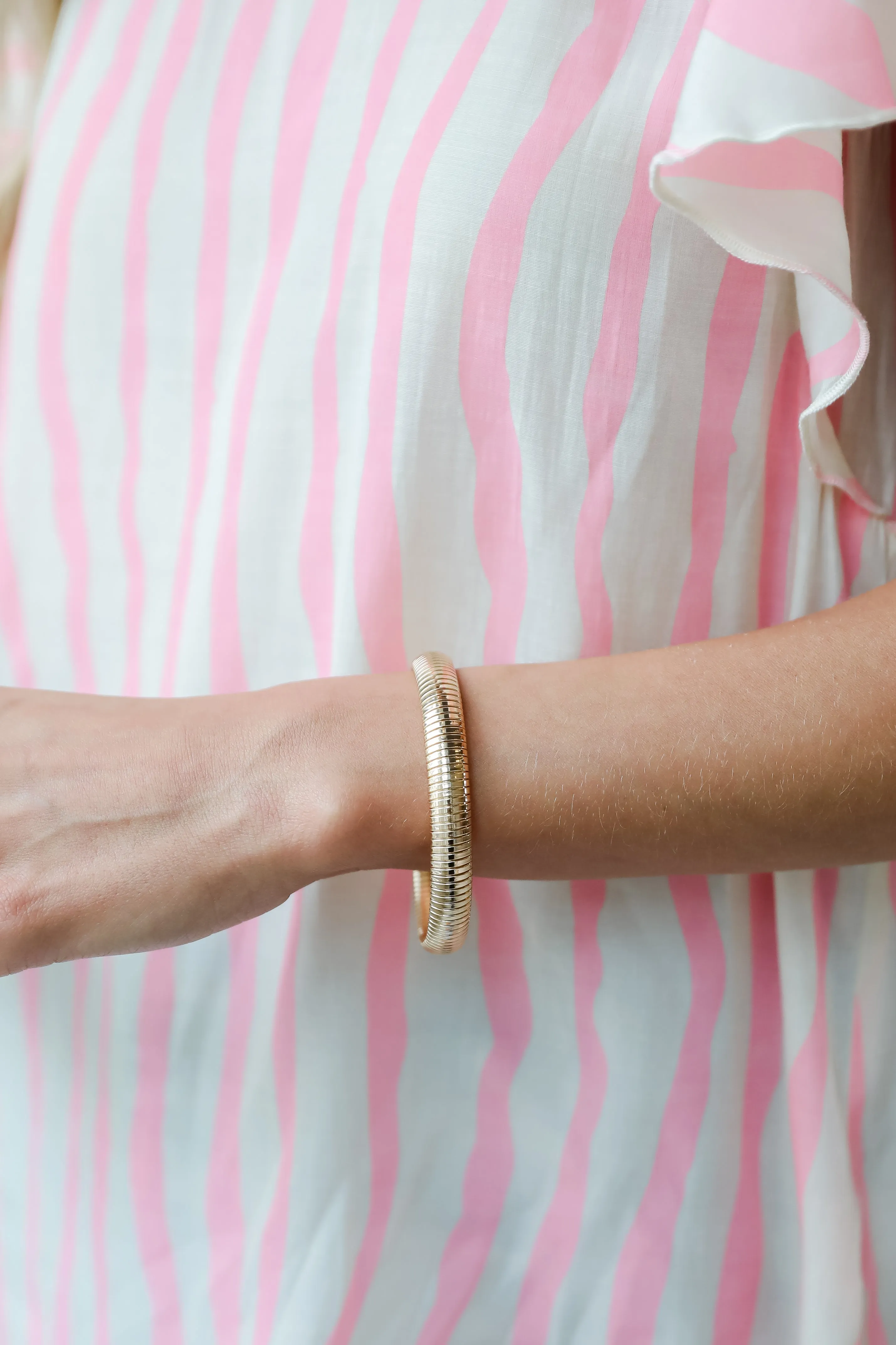 Iris Gold Bangle Bracelet