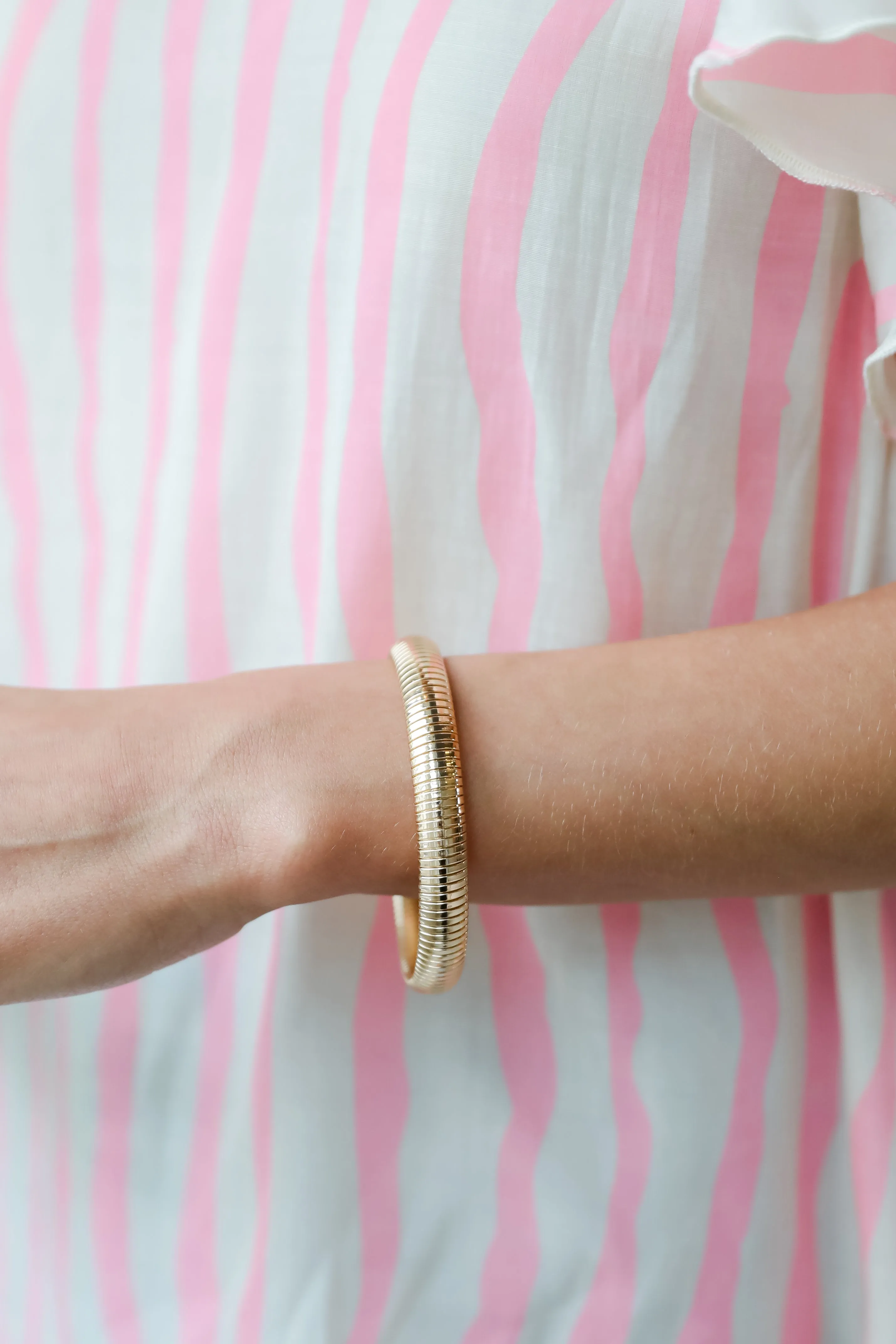 Iris Gold Bangle Bracelet