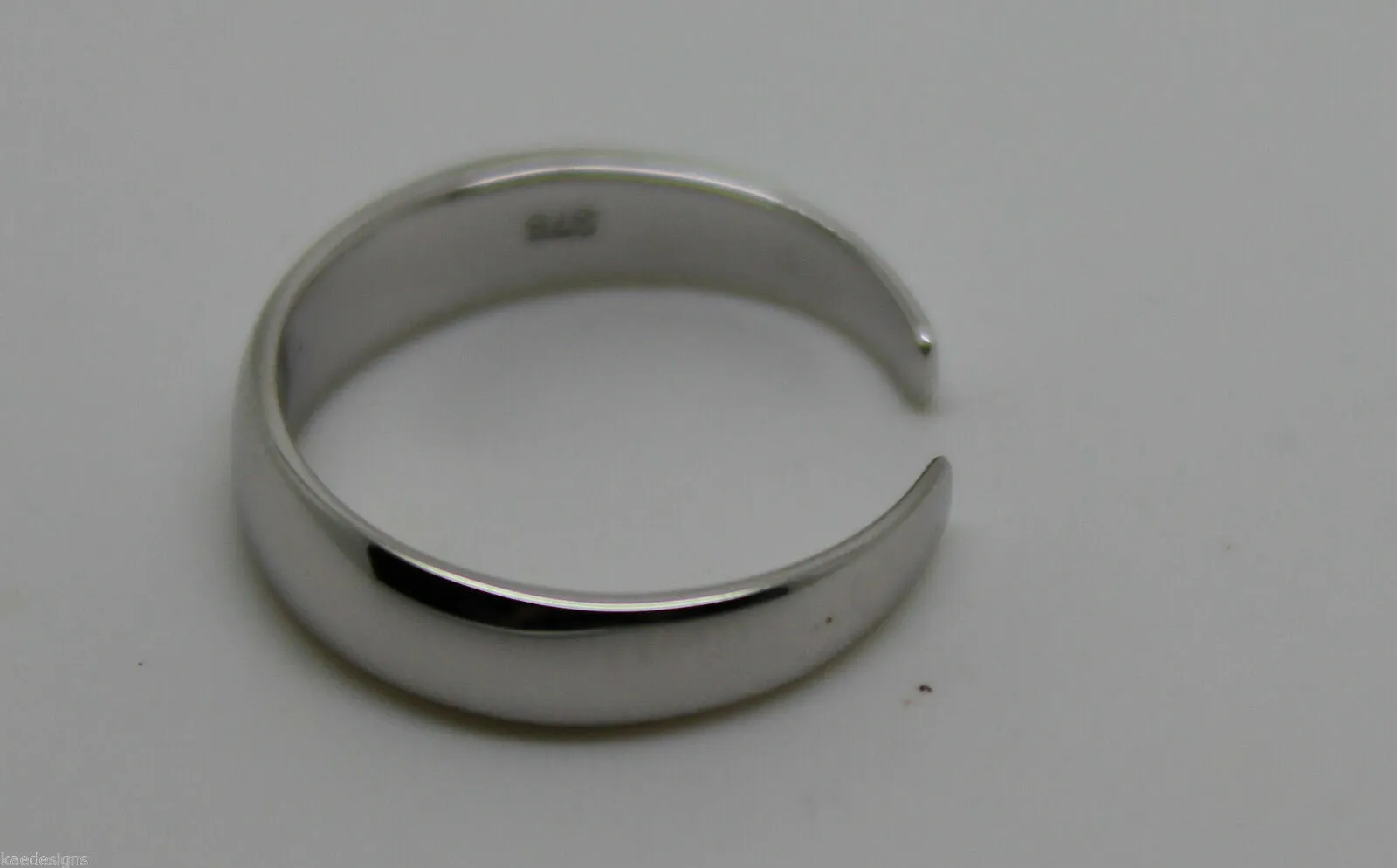 Kaedesigns New Genuine Solid 925 Sterling Silver Plain Toe Ring 333