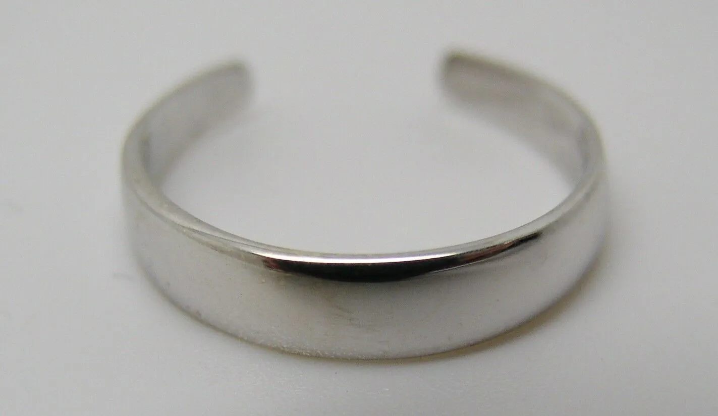 Kaedesigns New Genuine Solid 925 Sterling Silver Plain Toe Ring 333