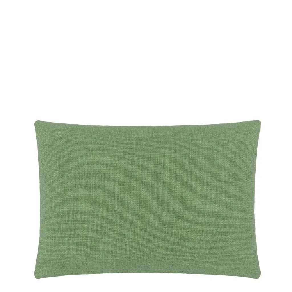 Kushime Emerald Cotton Throw Pillow by Designers Guild