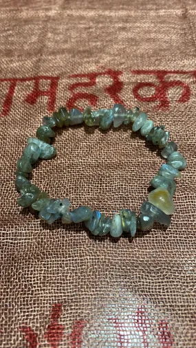 Labradorite Chips Stretch Bracelet