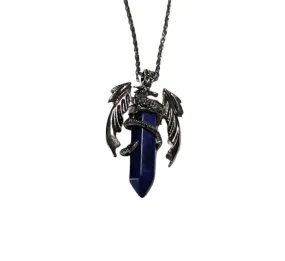 Lapis Lazuli Dragon Amulet Necklace