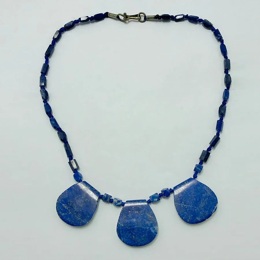 Lapis Lazuli Gemstone Beaded Necklace