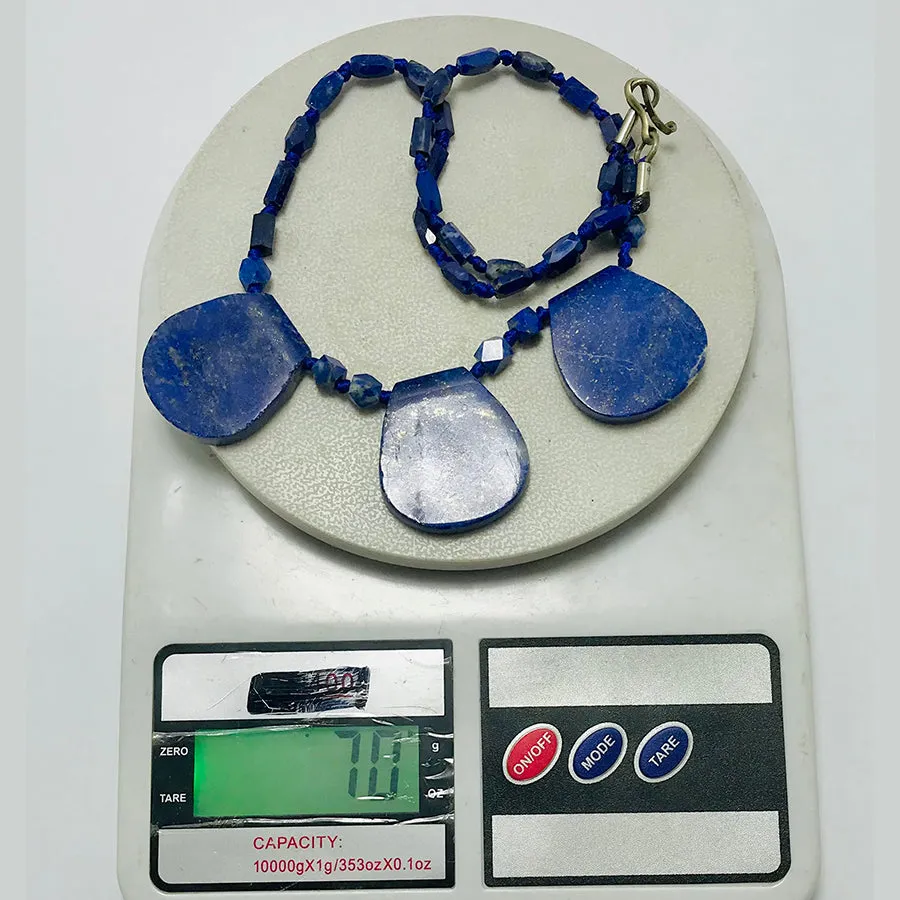 Lapis Lazuli Gemstone Beaded Necklace