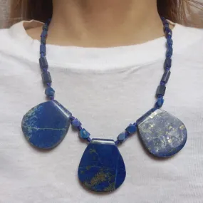 Lapis Lazuli Gemstone Beaded Necklace