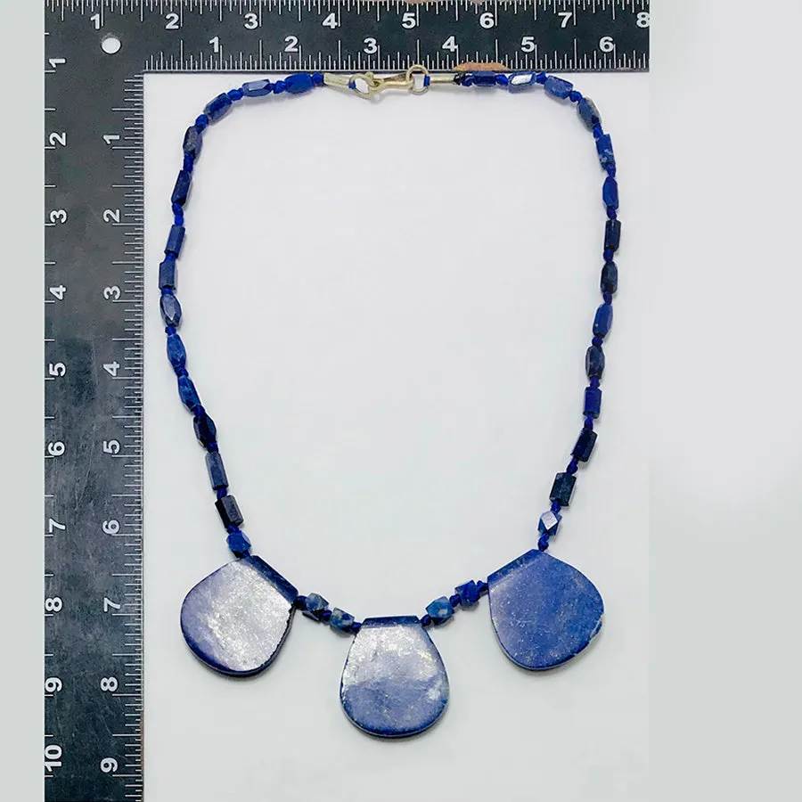 Lapis Lazuli Gemstone Beaded Necklace