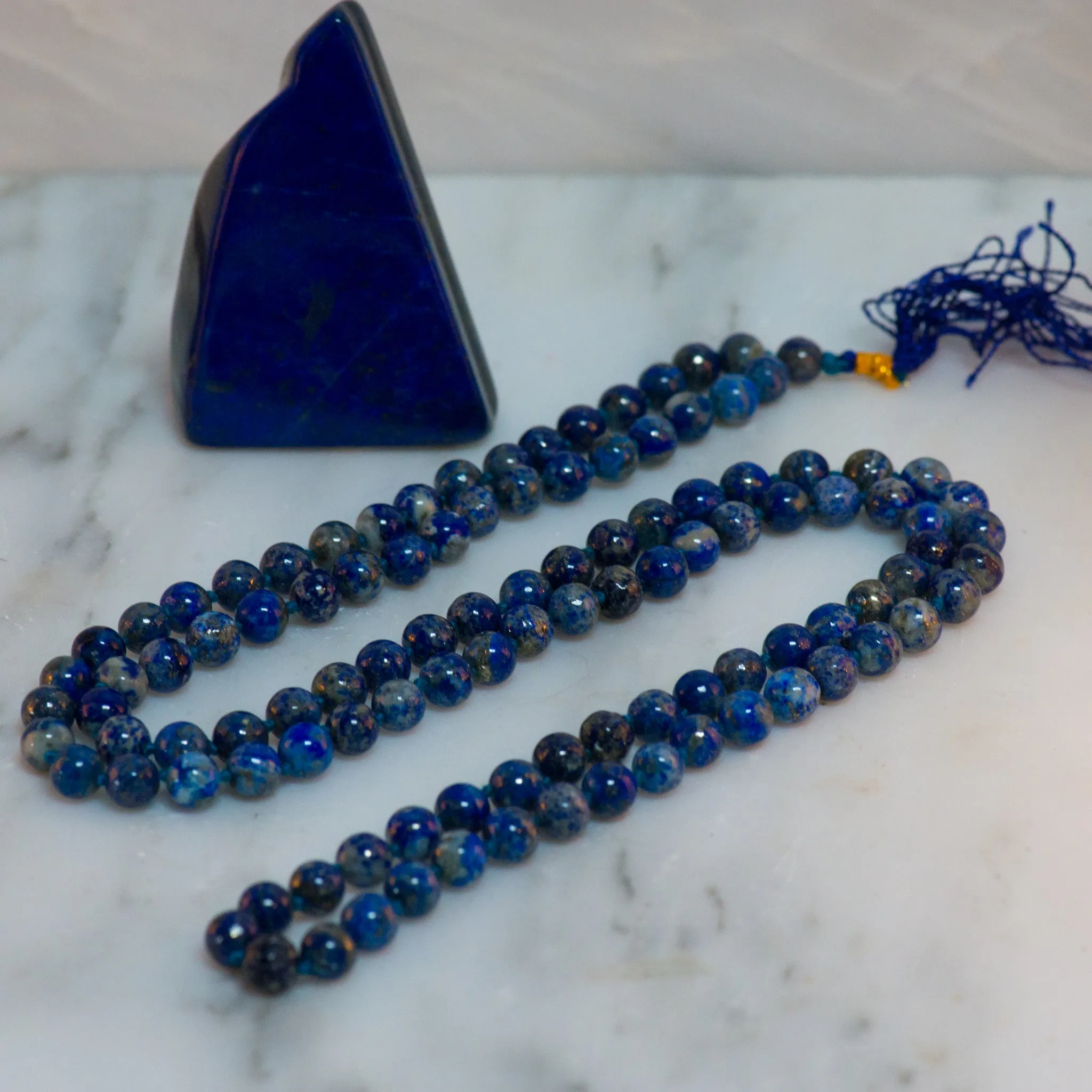 Lapis Lazuli Mala Necklace