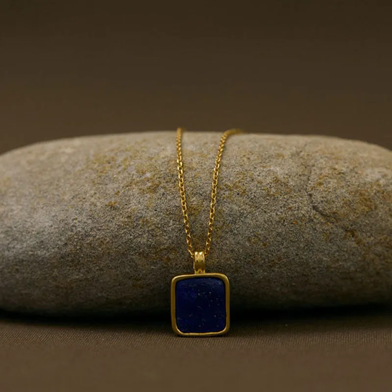 LAPIS PENDANT NECKLACE