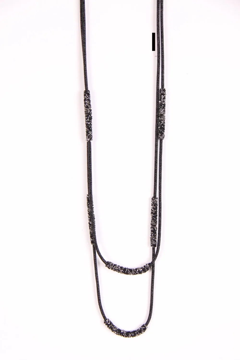 Long Lagen Look Double thread Necklace by Urban Mist