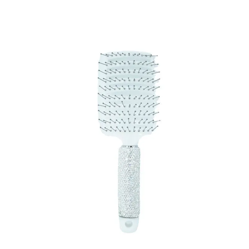 Luxury Rhinestone Comb Portable Travel Massage Hair Comb Detangling Hairbrush Hairdressing Styling Beauty Tool Bling Diamond