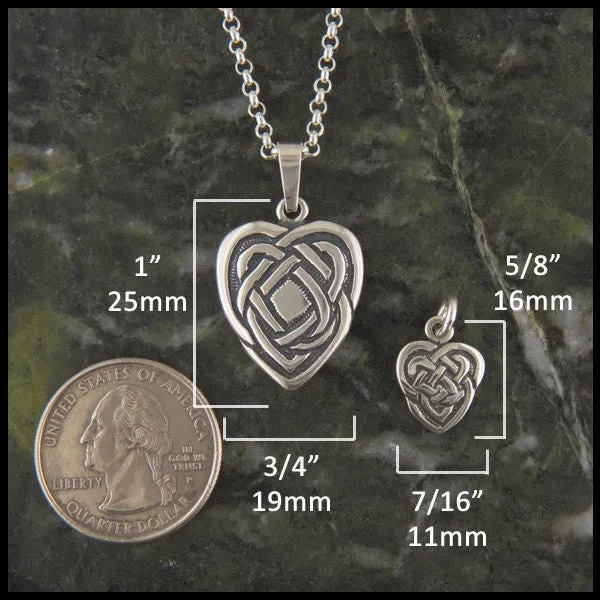 Maggie's Heart Pendant and Earring Set