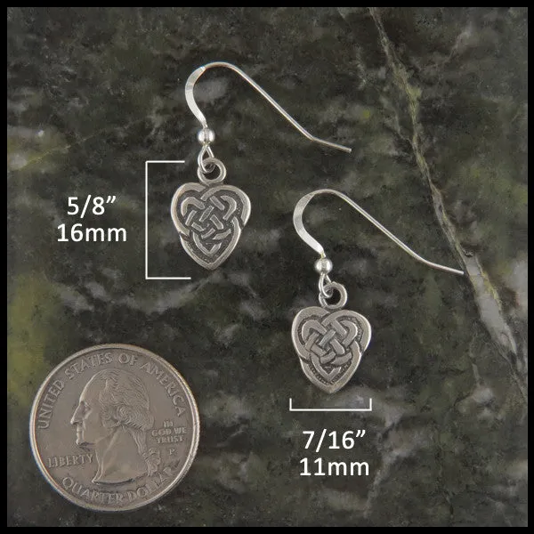 Maggie's Heart Pendant and Earring Set