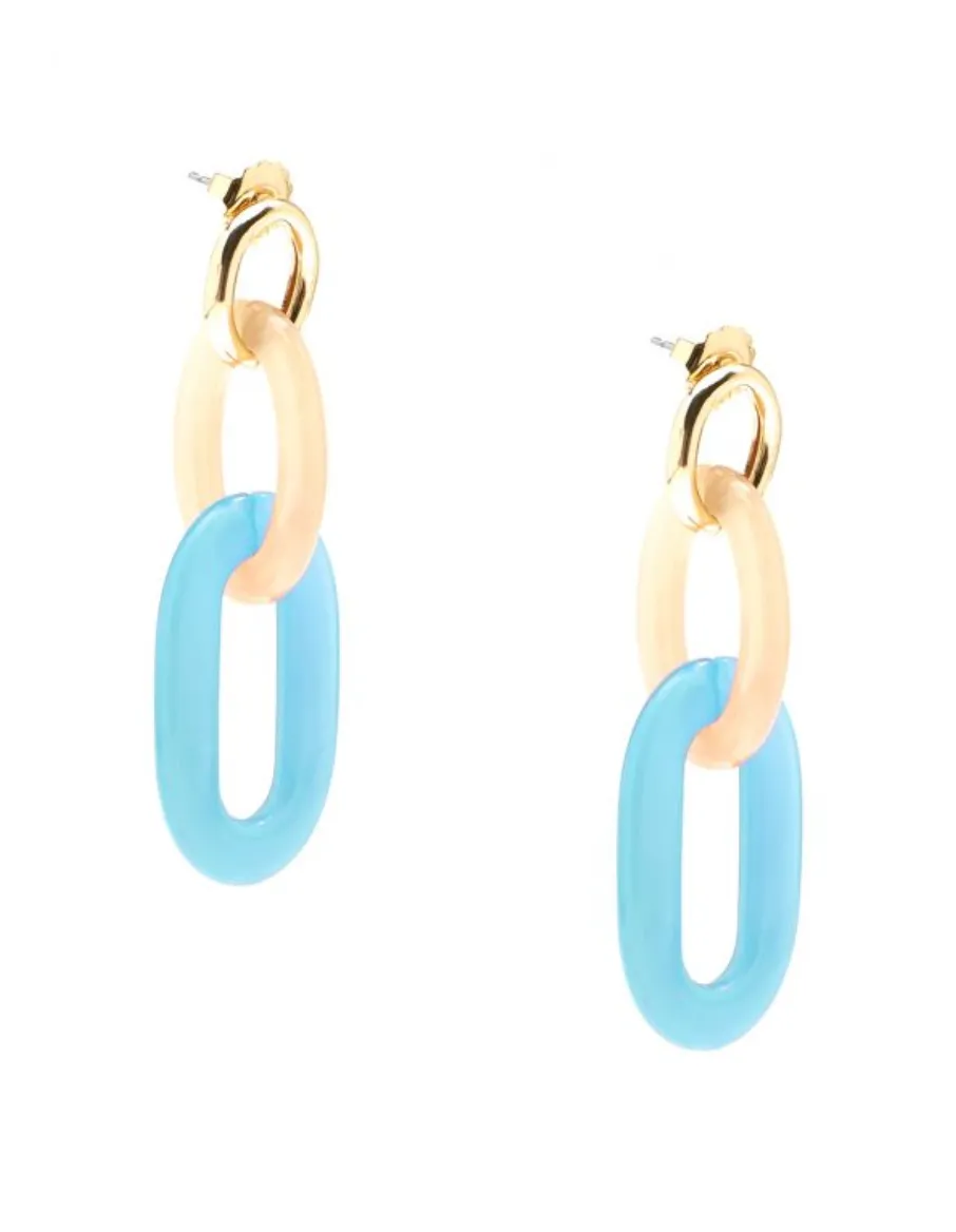 Marbled Links Drop Earrings