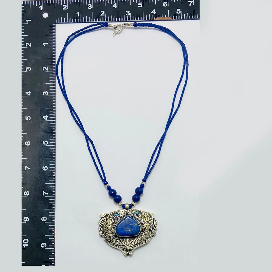 Massive Lapis Lazuli Stone Kuchi Necklace