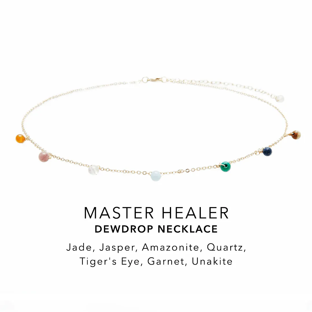 Master Healer Dewdrop   Circles in the Sand Necklace Stack