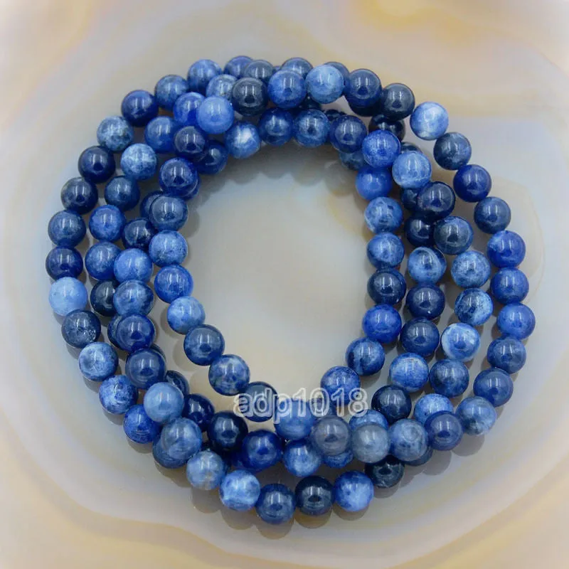 Natural Sodalite Gemstone Beads Stretch Bracelet Healing Reiki