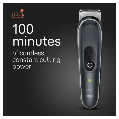 New - Braun Series 5 BG5360 Men's Rechargeable Body Groomer   2 Attachment Combs