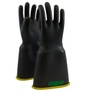 NOVAX Rubber Gloves, Class 3 16" Bell Cuff B/Y