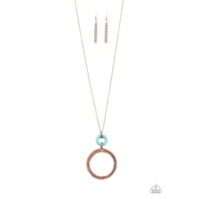 Paparazzi Optical Illusion Copper Necklace & Earrings Set