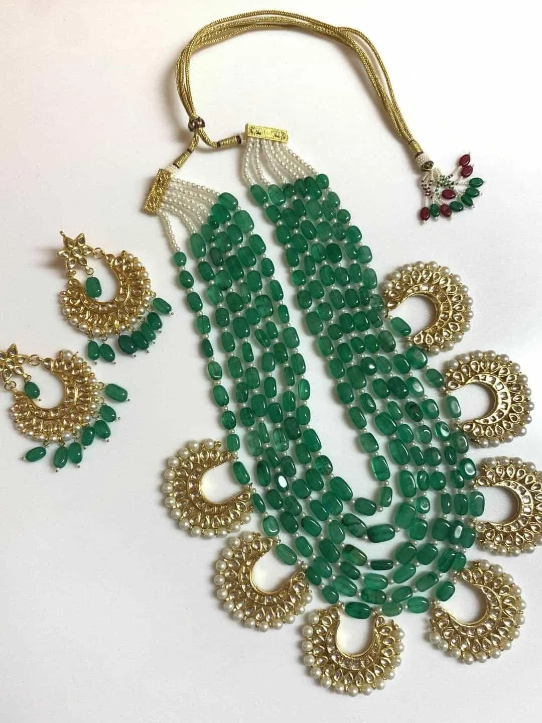 Pavitra Sagar In Layered Chandbali Pendant Necklace