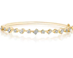 Penny Preville Mixed Shape Diamond Bangle Bracelet