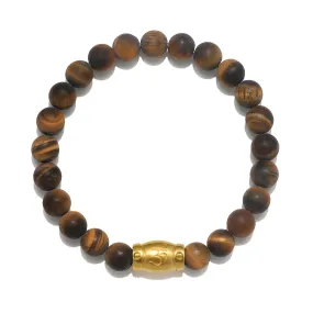 Personal Power Tiger Eye Gemstone Men's Bracelet