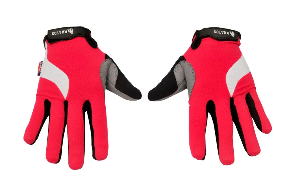 Pink Cyclone Cycling Gloves Full Finger for Women or Men