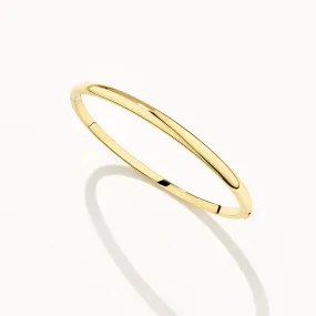 Polished Plain Bangle in Gold