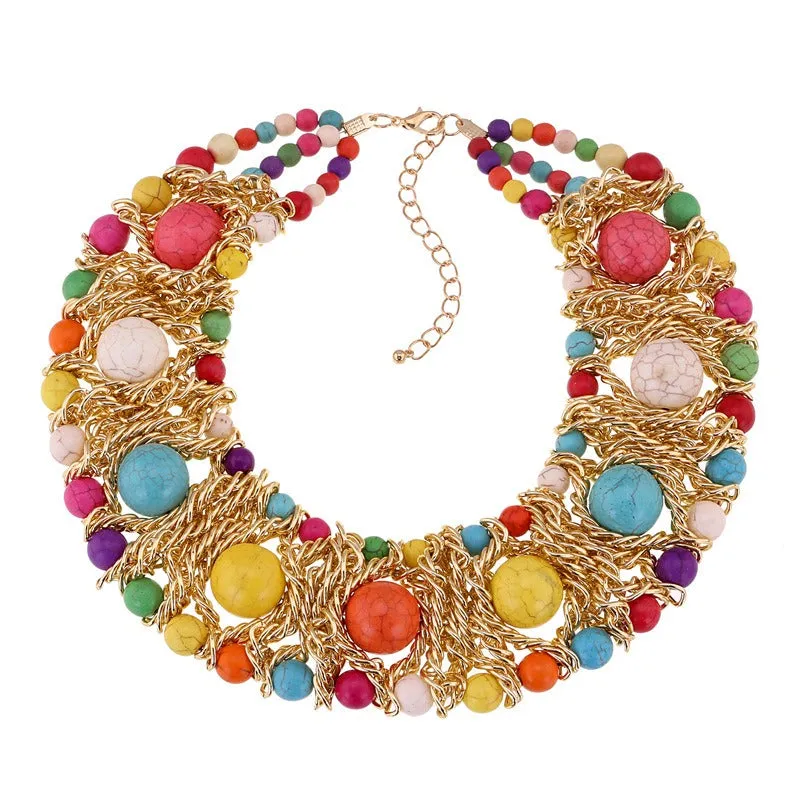 Pre Order:  Bohemian Ethnic Style Hand-Woven Necklace